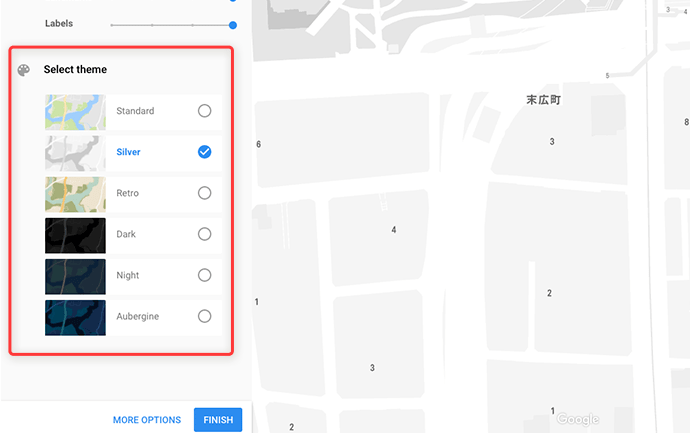 Google Maps APIs Styling Wizard を使って カスタマイズしたマップを使う ｜ Tips Note By TAM